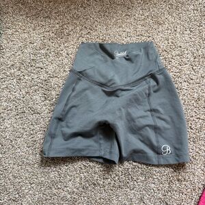 Bombshell Sportswear Charcoal High-Waist Bike Shorts